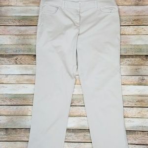 NY & Co Crop Straight Leg Pants Jeweled Pockets 8